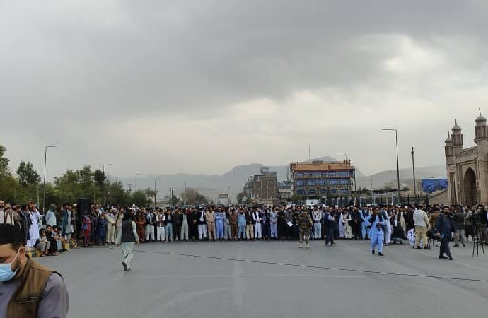 رگزاری گردهمایی برای اعلام پشتیبانی از مردم فلسطین در کابل